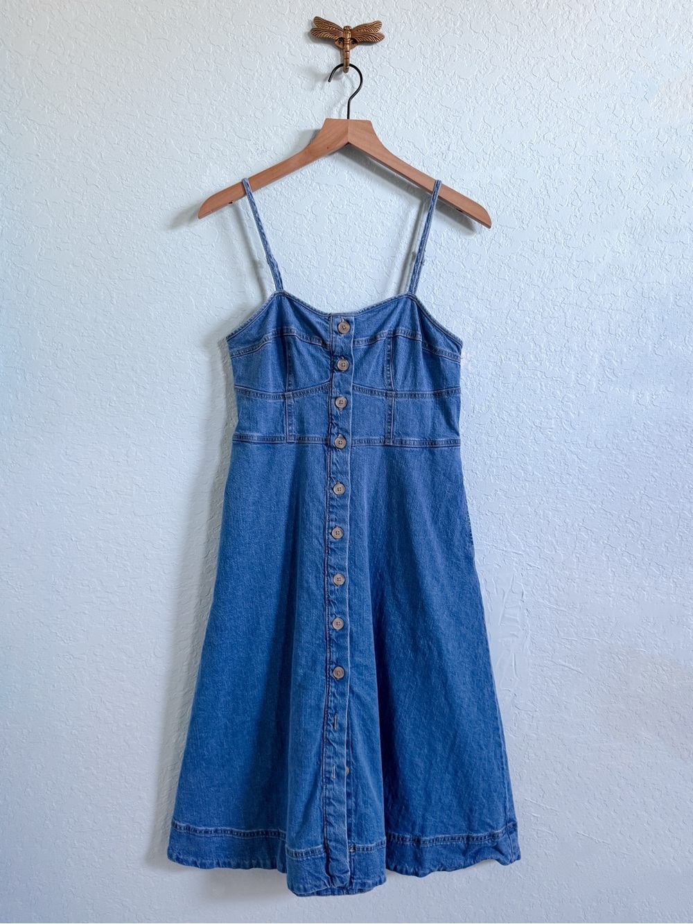 Universal ThreadโขWomen's Sleeveless Denim Corset Midi SundressโขMedium Wash
